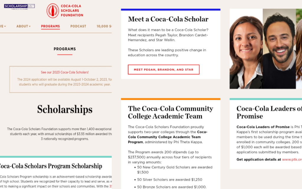 coca cola scholarship deadline 2023