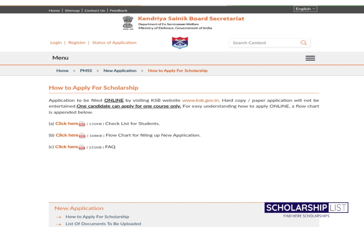 www ksb gov in Scholarship 2023 Apply Online - Scholarship list