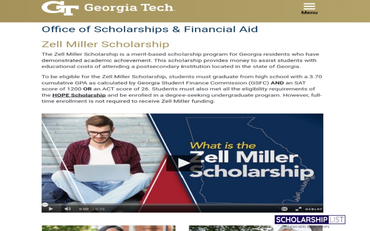 Zell Miller Scholarship USA 2023 Apply Online Scholarship list