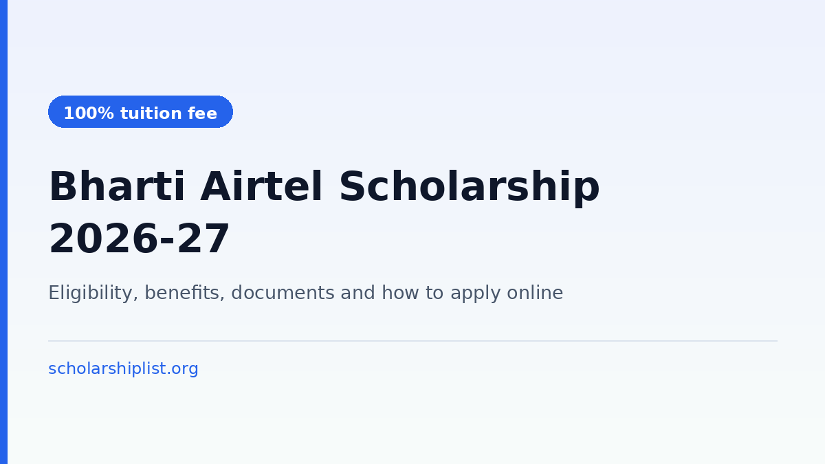 Bharti Airtel Scholarship 2026-27
