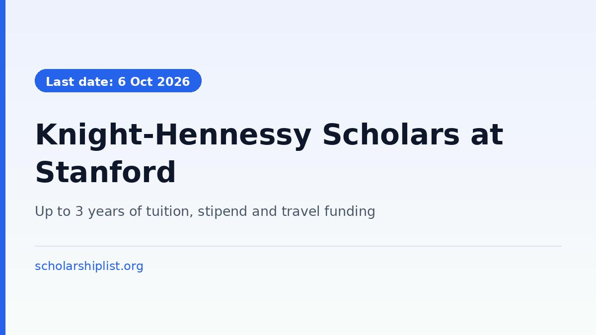 Knight-Hennessy Scholars at Stanford University